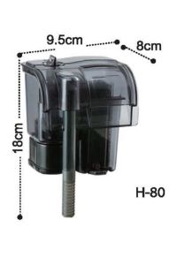 Dophin H80 Akvaryum Askılı Şelale Filtre 190 L/s 2.7w