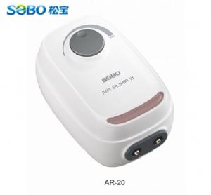 Sobo AR-20 Sessiz Ayarlanabilir Çift Çıkışlı Akvaryum Hava Motoru 2x3.5 L/Min 4W