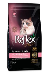 Reflex Plus Mother & Babycat Kuzu Etli Yavru Kedi Maması  1.5 Kg