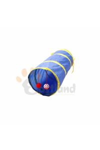 Eastland Çıngıraklı Lacivert Sarı Kedi Tüneli 25x55 Cm