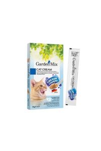 Garden Mix Taurin Ve Tavuklu Sıvı Kedi Ödül Maması 5x15 gr