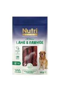 Nutri Canın Kuzu Etli Sarılı Kemik Köpek Ödülü 80 gr