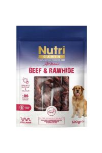 Nutri Canın Sığır Eti Sarılı Tahılsız Büyük Boy Kemik Köpek Ödülü 120 gr