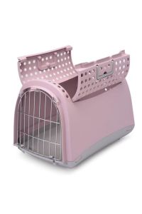 Imac Linus Cabrio Üstü Açılır Kedi Köpek Taşıma Çantası Pembe 52,5x32x34,5 Cm