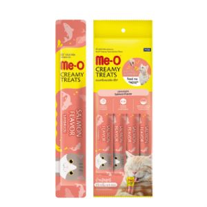 Me-O Creamy Somonlu Tamamlayıcı Kedi Ödül Maması 4x15 gr