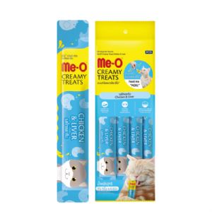 Me-O Creamy Tavuklu ve Ciğerli Tamamlayıcı Kedi Ödül Maması 4x15 gr