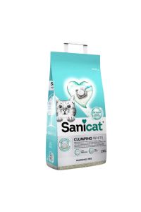 Sanicat Clumping White Kokusuz Topaklanan Kedi Kumu 20 Lt