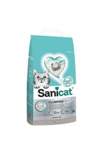 Sanicat Clumping White Oksijen Kontrol Süper Topaklanan Kedi Kumu 8 Lt