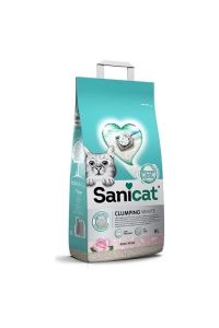 Sanicat Clunping White Gül Kokulu Topaklanan Kedi Kumu 8 Lt