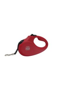 Doggie Master Otomatik Makaralı Köpek Uzatma Tasması Kırmızı 50 Kg 5 Mt