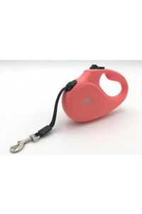 Doggie Master Otomatik Makaralı Köpek Uzatma Tasması Pembe 25 Kg 5 Mt