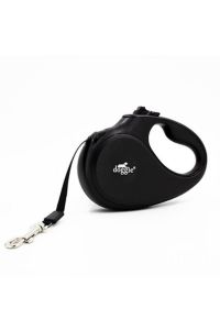 Doggie Master Otomatik Makaralı Köpek Uzatma Tasması Siyah 12 Kg 3 Mt