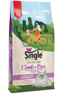 Single Kuzu Etli Yetişkin Kedi Maması 15 Kg