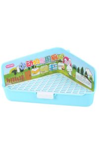 Carno Tavşan Tuvaleti Üçgen Büyük Mavi 36x20x17cm