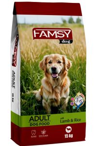 Famsy Yetişkin Köpek Maması Kuzulu Pirinçli 15 Kg